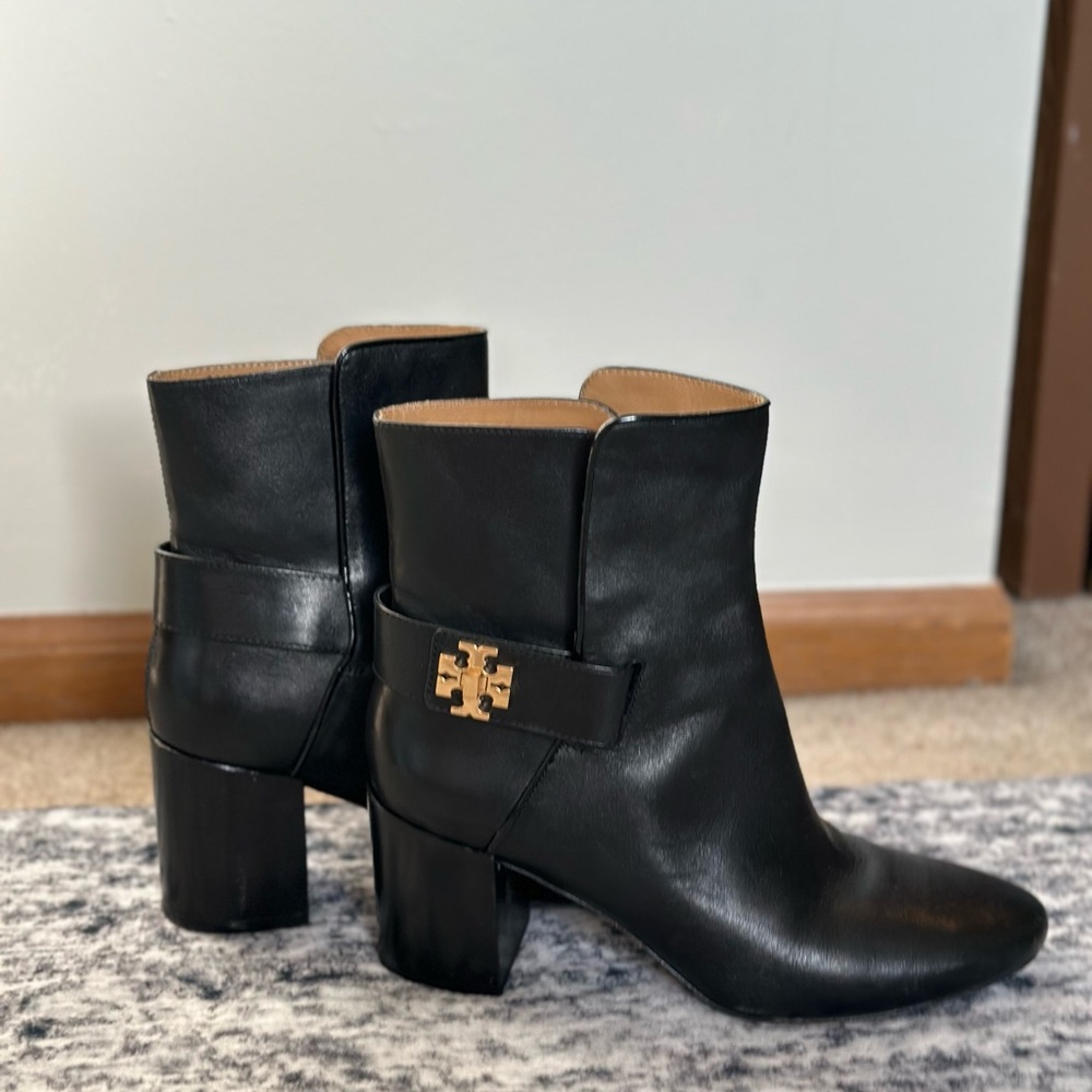 Tory Burch Black Leather Ankle Boots